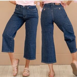 Judy Blue NWOT Tummy Control Tailored Crop Wide Leg